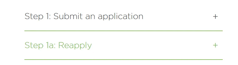 Crofton House Reapply 窗口